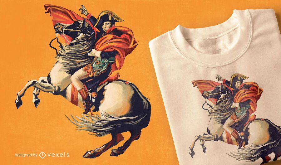 Diseño de camiseta de retrato de Napoleón Diseño de camiseta de retrato de Napoleón