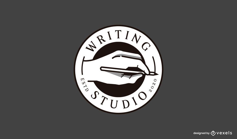 Logotipo de empresa de estudio de escritura Logotipo de empresa de estudio de escritura