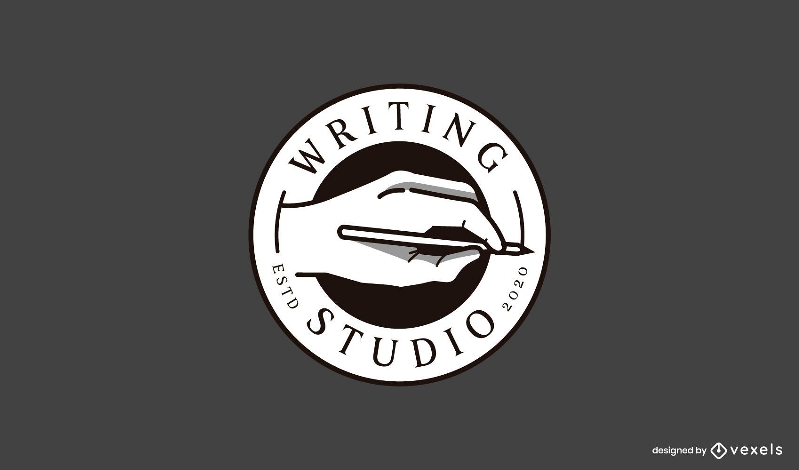 Logotipo de empresa de estudio de escritura