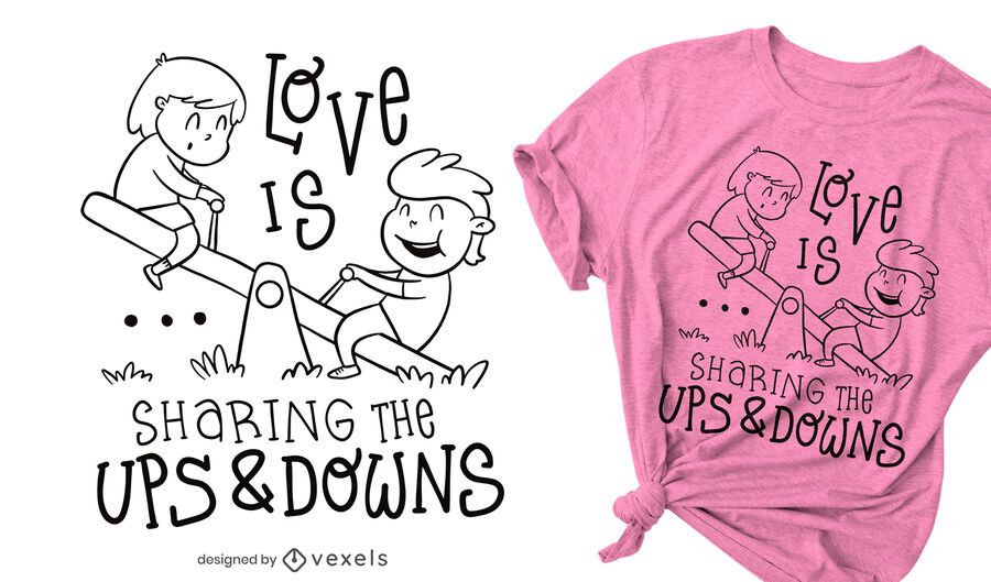 Ups and downs t-shirt design Ups and downs t-shirt design