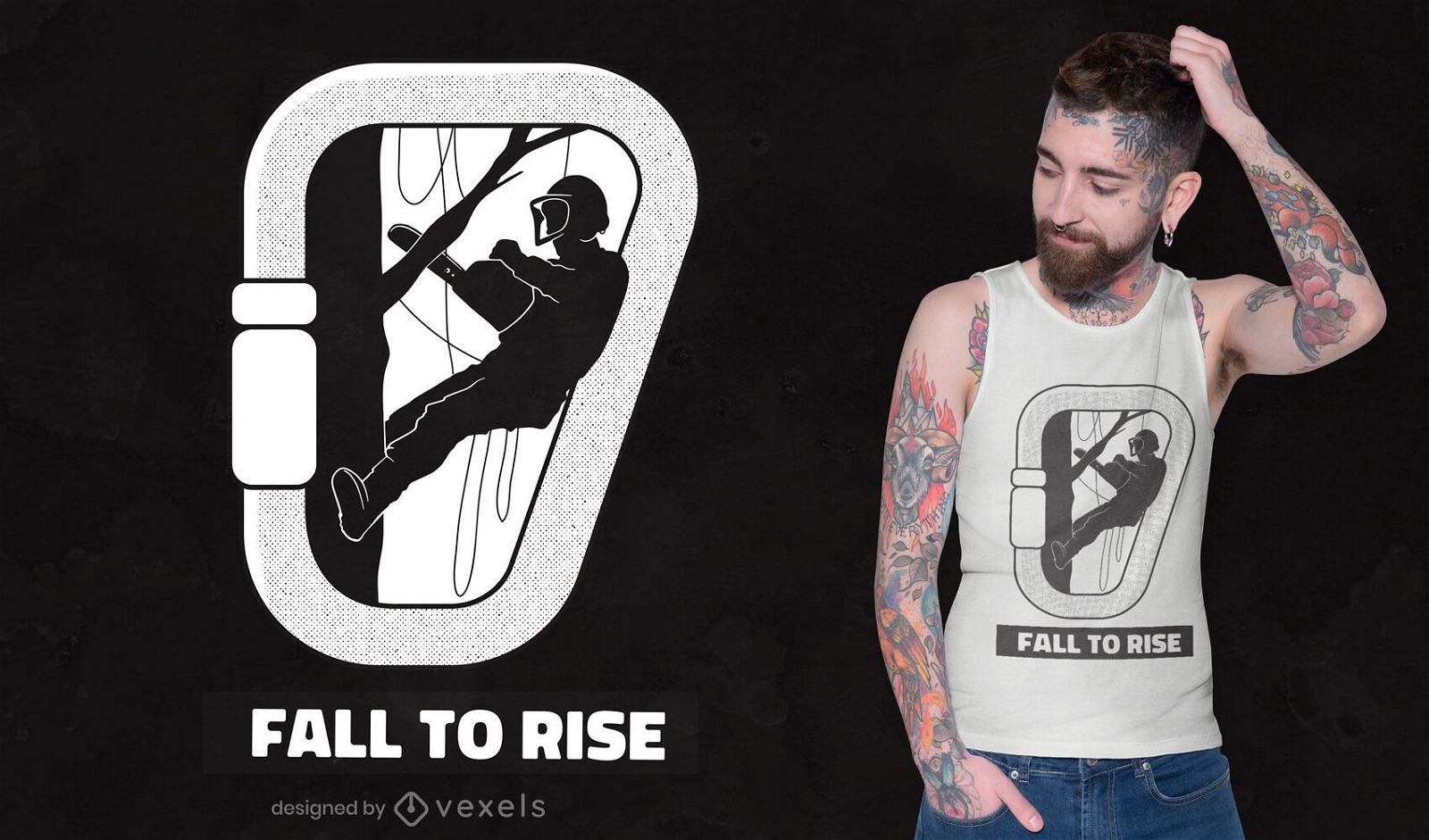 Fall to rise t-shirt design