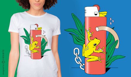 Diseño abstracto de camiseta más ligera
