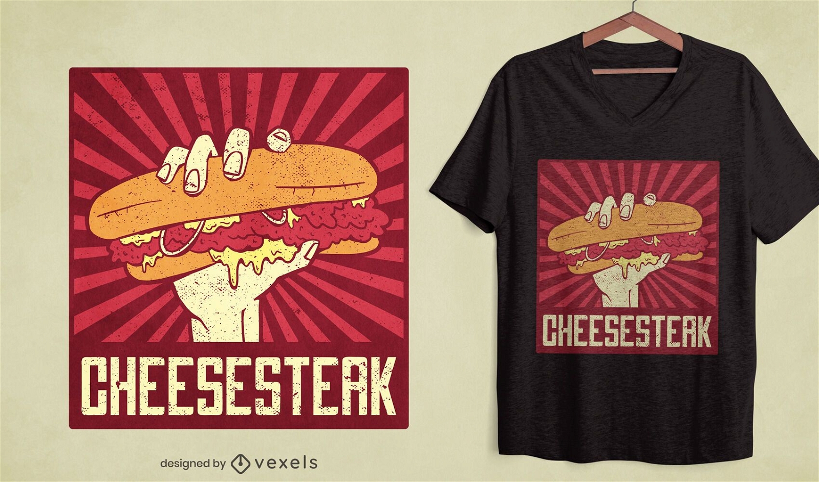Cheesesteak T-Shirt Design