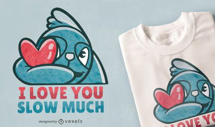 Te amo devagar, muito design de camisetas