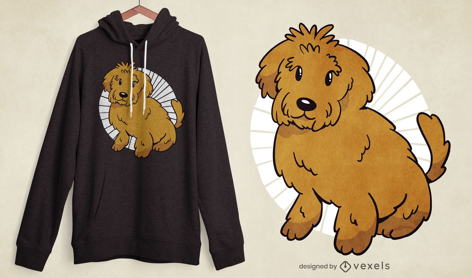 Design de camiseta Labradoodle