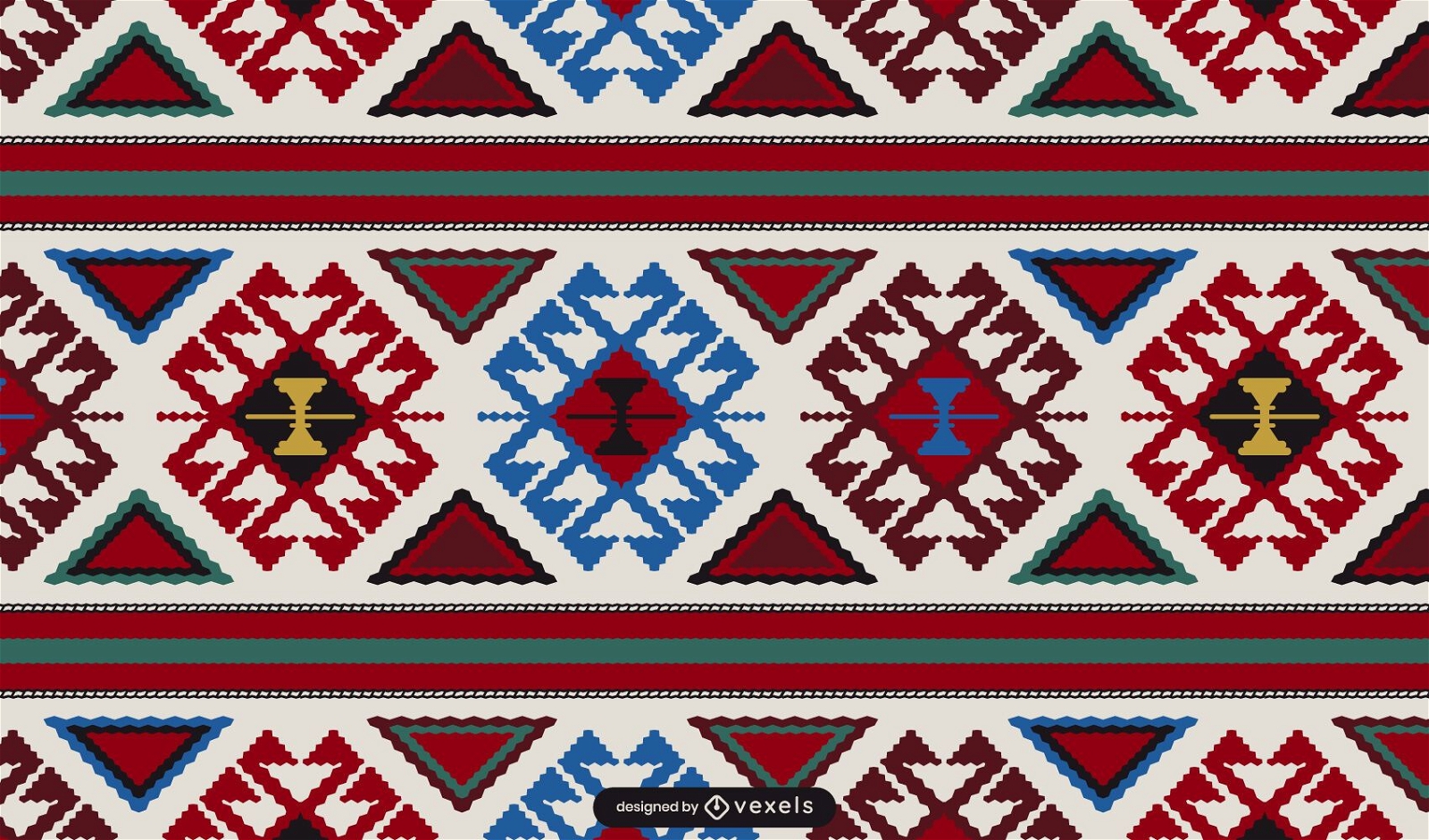 Diseño de patrón de alfombra armenia
