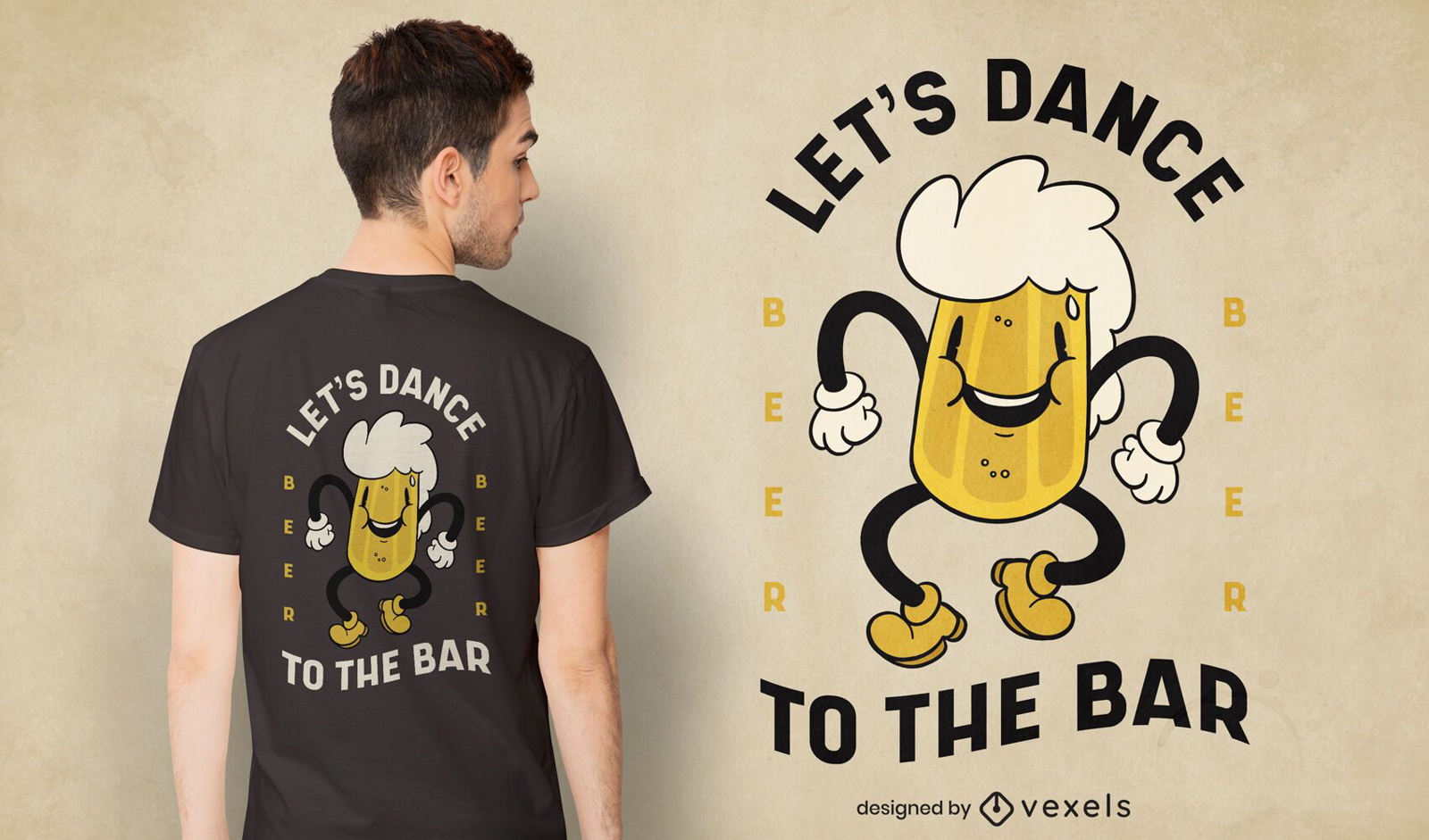 Dance to the bar t-shirt design