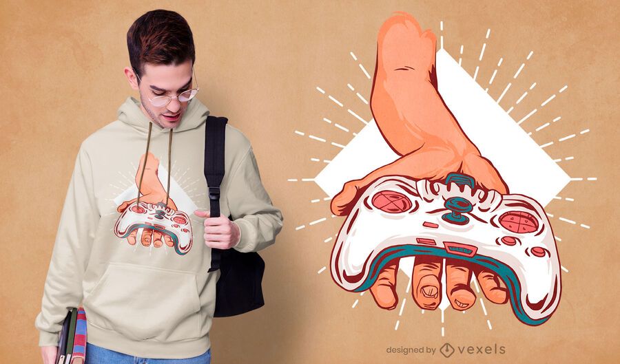 Hand controller t-shirt design Hand controller t-shirt design
