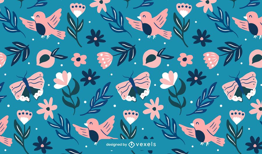 Diseño de patrón de naturaleza de primavera Diseño de patrón de naturaleza de primavera