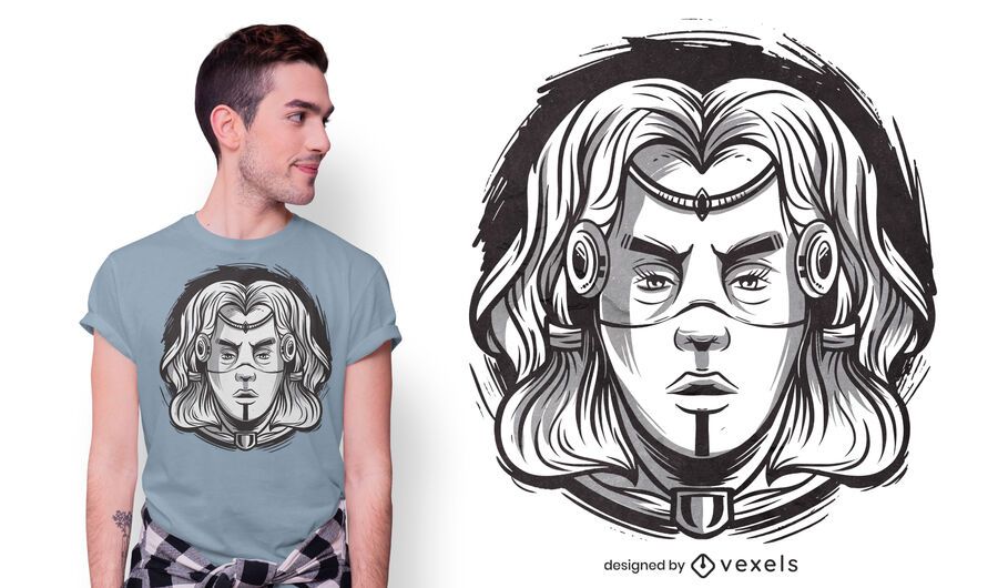 Diseño de camiseta mujer vikinga Diseño de camiseta mujer vikinga