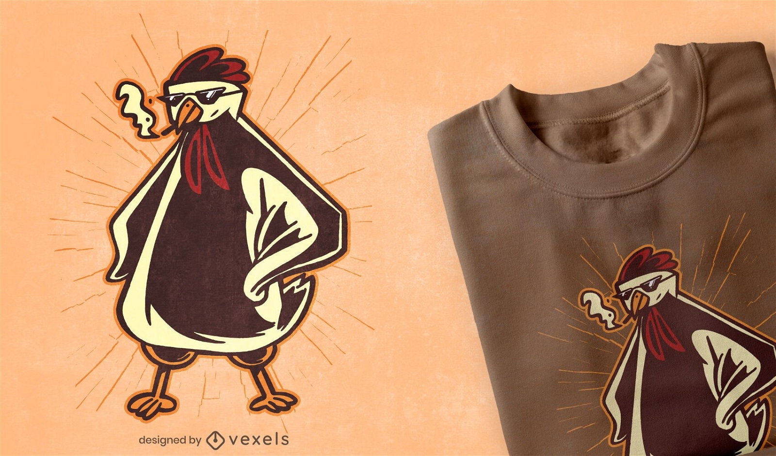 Design legal de camiseta de frango