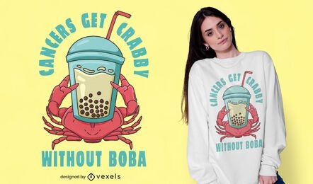 Crabby Boba T-Shirt Design