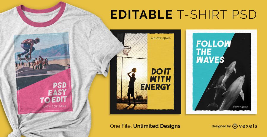Action poster scalable t-shirt psd Action poster scalable t-shirt psd