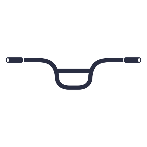 Bicycle handlebar cut out PNG Design