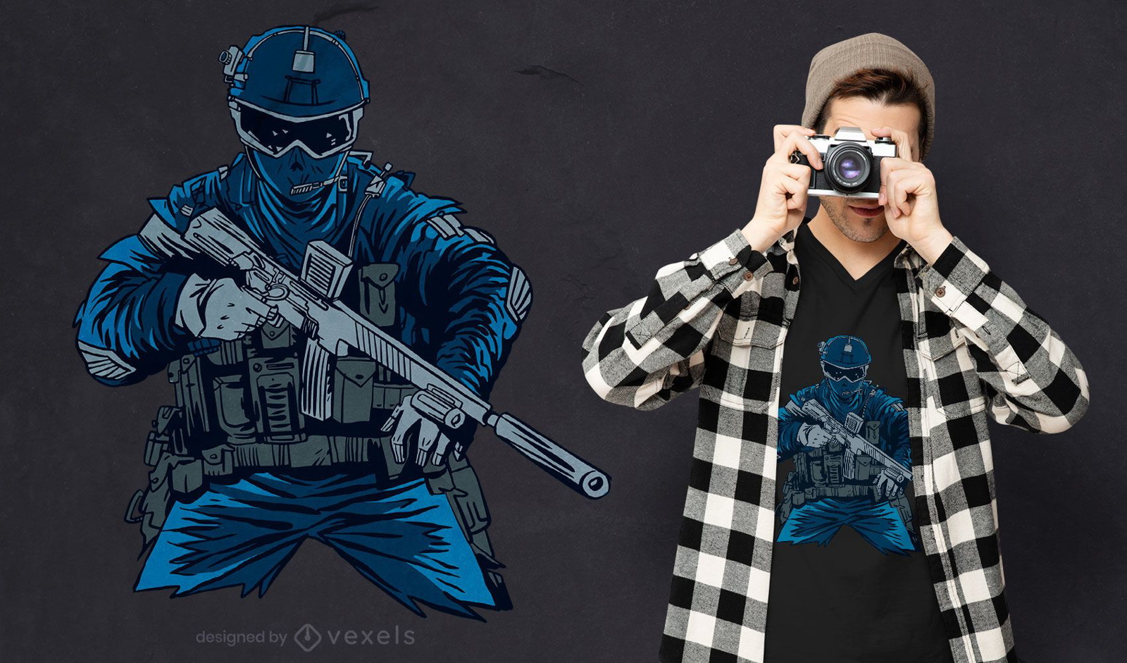 Special Forces Agent T-Shirt Design