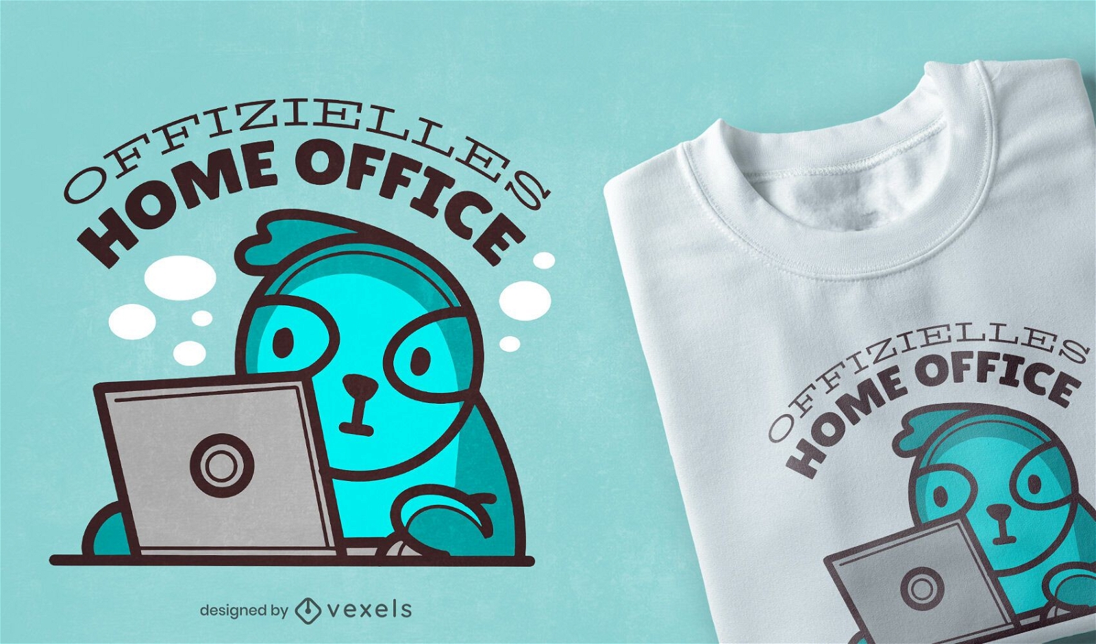 Design oficial de camisetas para home office