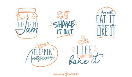 KItchen sticker pun set KItchen sticker pun set