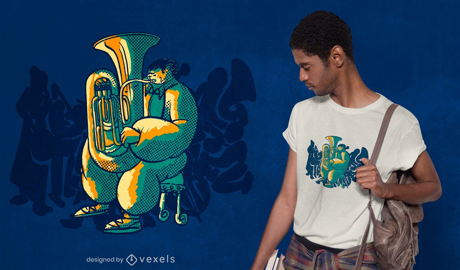 Orchestra tuba t-shirt design