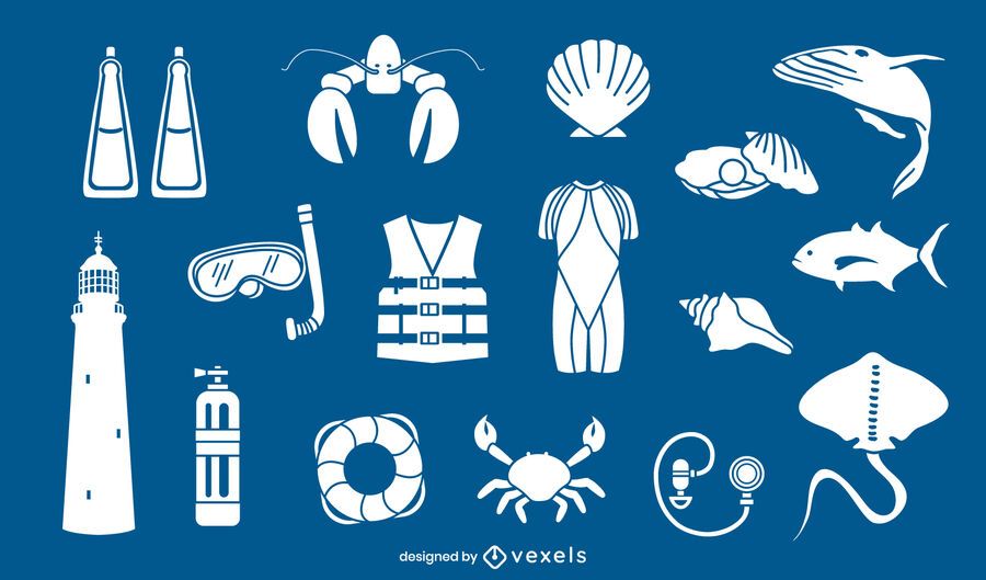 Diving elements cut-out set Diving elements cut-out set