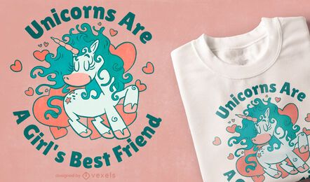 Diseño de camiseta de la mejor amiga de la niña.