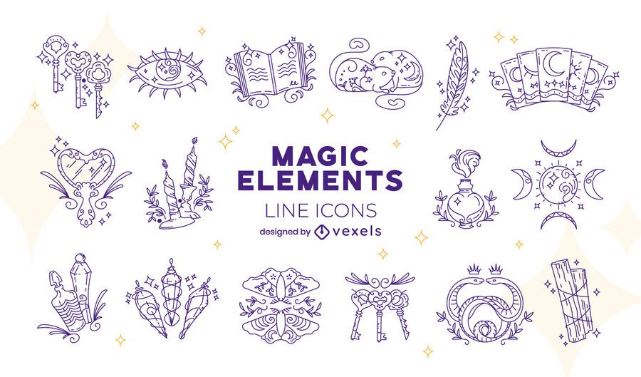 Magic elements icon pack Magic elements icon pack