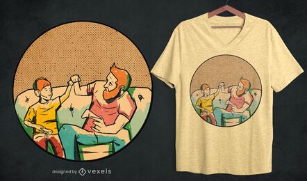 Diseño de camiseta papá jugador