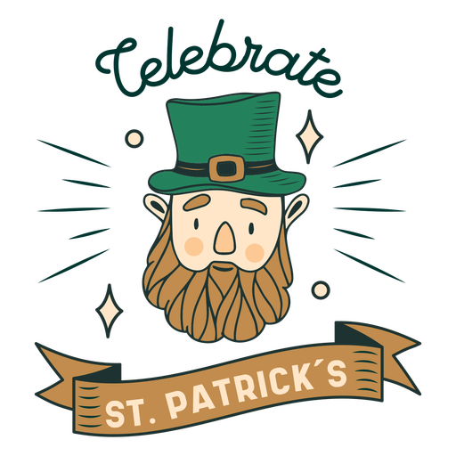St. Patricks Day Feier Abzeichen PNG-Design