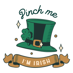 Aperte-me, sou um emblema irlandês Transparent PNG