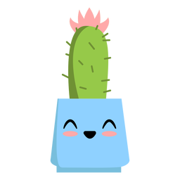 Cactus Winking Flat PNG & SVG Design For T-Shirts