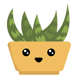 Happy succulent houseplant kawaii Happy succulent houseplant kawaii