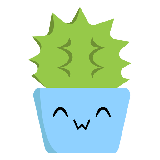 Fröhliche Kaktuswohnung PNG-Design