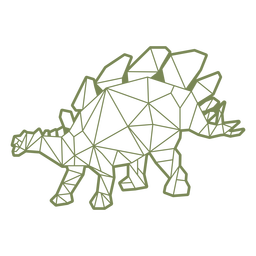 Polygonal herbivore dinosaur PNG Design