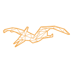 Dinosaurio volador poligonal