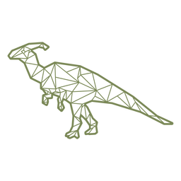 Dinossauro poligonal caminhando Desenho PNG