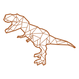 Dinosaurio poligonal t-rex Transparent PNG