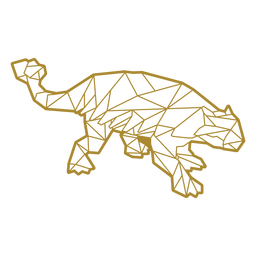 Herbivore polygonal dinosaur Transparent PNG