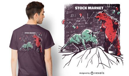 Animals stock market t-shirt design Animals stock market t-shirt design