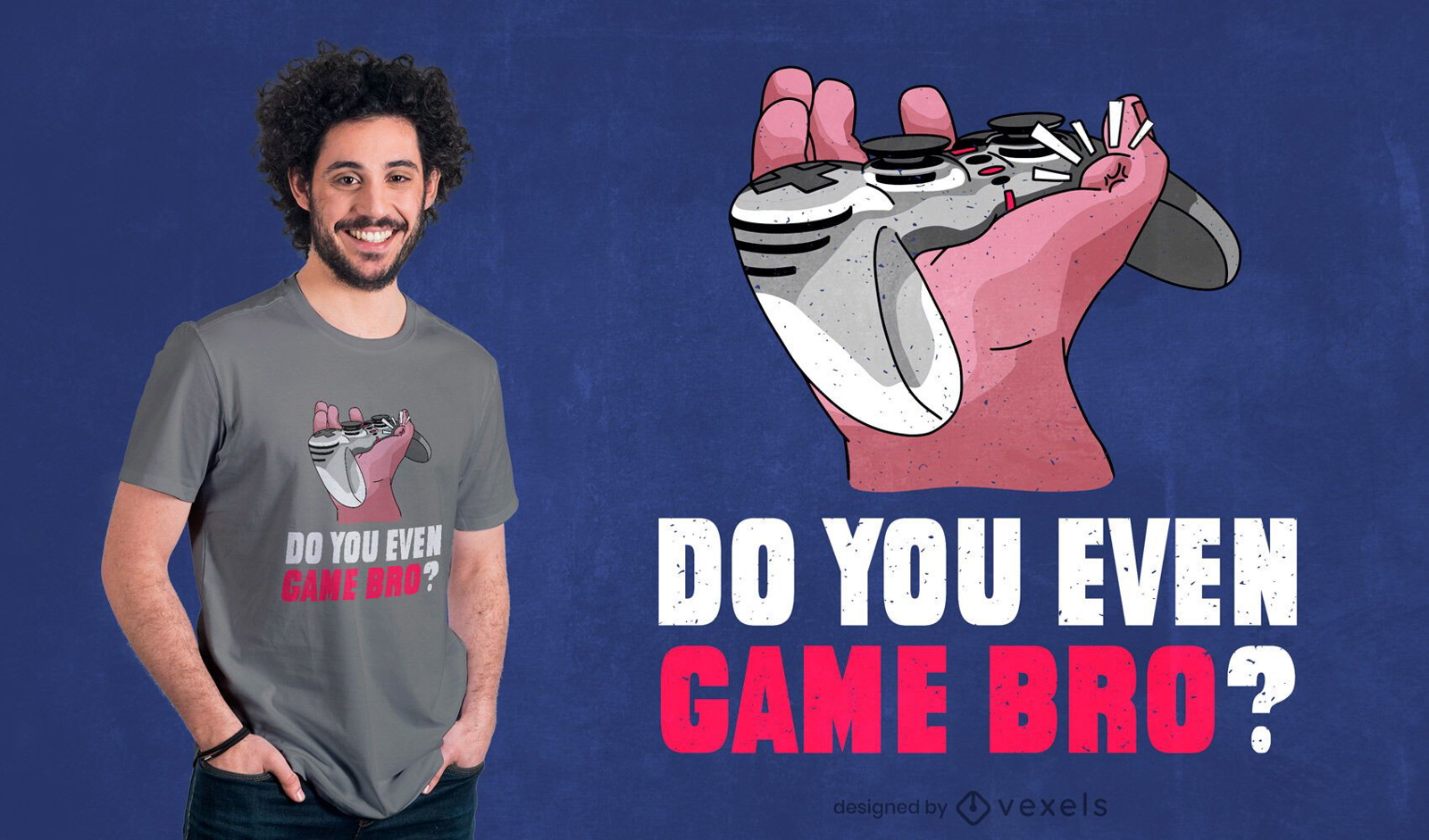 Gamer Bro T-Shirt Design