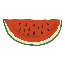 Wassermelone große Scheibe flach PNG-Design