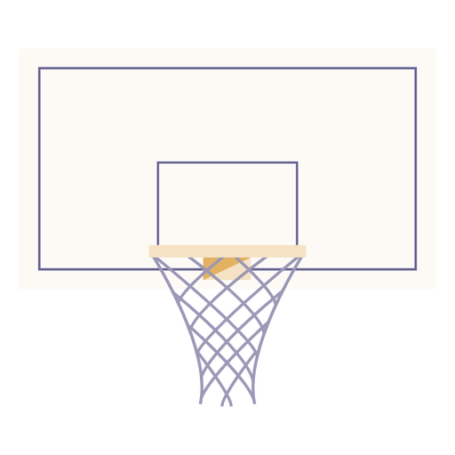 Basketball hoop flat PNG Design