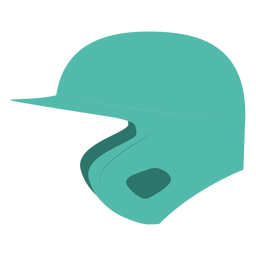 Capacete de beisebol plana Desenho PNG