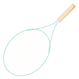 Plano de raqueta de tenis Diseño PNG