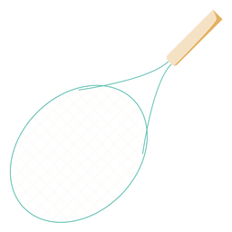 Tennis raquet flat Transparent PNG