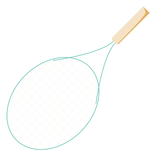 Plano de raqueta de tenis Diseño PNG