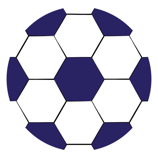 Big soccer ball flat PNG Design
