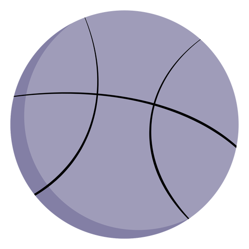 Design PNG E SVG De Grande Bola De Basquete Plana Para Camisetas