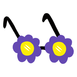 Óculos de primavera plana Desenho PNG