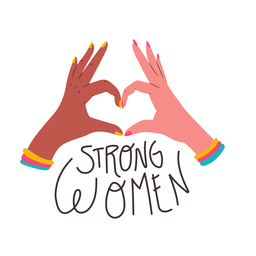 Cita de mujeres fuertes Diseño PNG