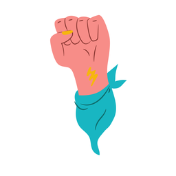 Punho no ar Desenho PNG