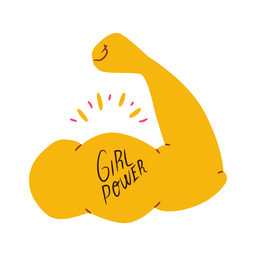Ilustração do poder feminino plana Desenho PNG